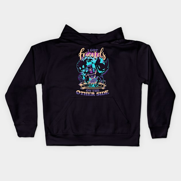 Friends on the Other Side - cute creepy voodoo Kids Hoodie by Snouleaf